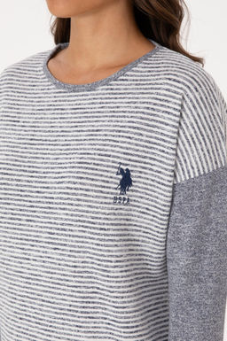 Kad_n Gri Melanj Pijama Tak_m_ - U.s. polo assn фото 7