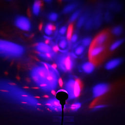 Цена за 2 шт. Диско-шар mini "Каледоскоп", LED (красный, зеленый, синий), переходник Micro USB