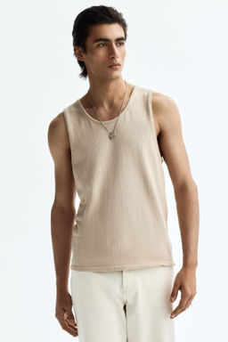 Camiseta sin mangas en punto Regular Fit - H&m фото 7