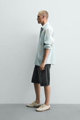 BERMUDA DENIM BAGGY FIT / Carb?n - Zara фото 4