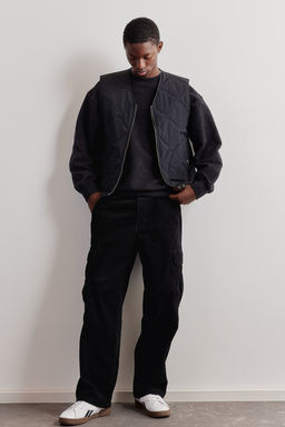 Loose Fit Corduroy cargo trousers