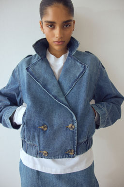Chaqueta denim cruzada - H&m фото 3