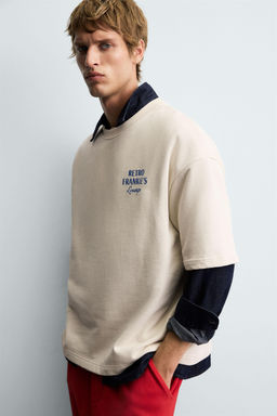 WASHED GRAPHIC PRINT SWEATSHIRT - Zara фото 6