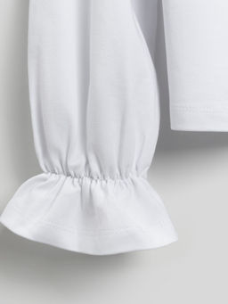 ACOOLA / Блузка детская для девочек Kolett белый  фото 5