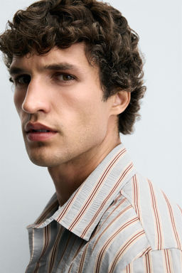 STRIPED FLOWING SHIRT - Zara фото 5
