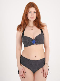 Купальник женский в горошек - Almond фото 3