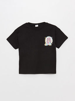 Bisiklet Yaka Bask?l? K?sa Kollu K?z ?ocuk ?ortlu Pijama Tak?m? - Waikiki фото 2