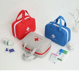 Аптечка дорожная с ручками СИНЯЯ
