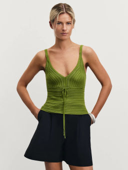 Вязаный топ из вискозы / Zarina  фото 7