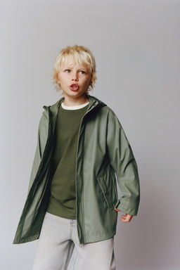 WATER REPELLENT RUBBERIZED PARKA - Zara фото 7