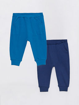 Beli Lastikli Basic Erkek Bebek Pantolon 2li