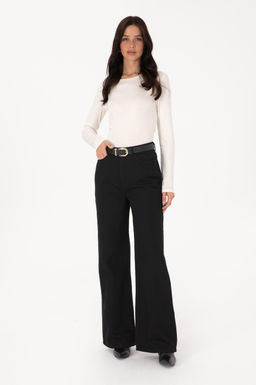 Kad_n Siyah Jean Pantolon