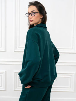 Толстовка женская Пич Изумрудный - Modamica фото 3