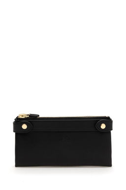 Женский черный кошелек Неожиданная скидка в корзине