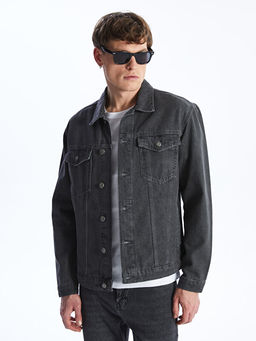 Standart Kal?p Erkek Jean Ceket