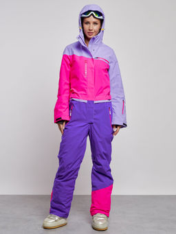 Горнолыжный комбинезон женский зимний фиолетового цвета 2327F - Chunmai фото 6