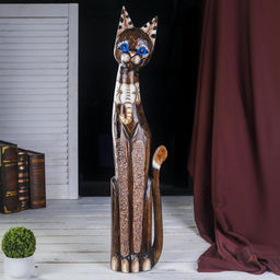 Сувенир «Кошка», 80 см, дерево, МИКС