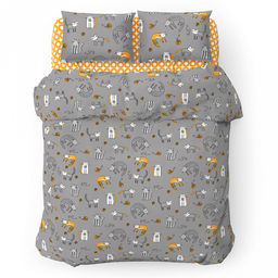 Пододеяльник на пуговицах 1,5 спальный "Цап-царап" 145х215см, поплин 115г/м2, хлопок 100%, упаковка "классическая" ПВХ 28х41см, "Домашняя мода" (Россия)