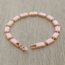 Браслет Канти из розовой керамики покрытие под золото - Agat77 фото 3
