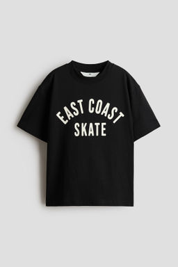 Camiseta estampada de corte holgado - H&m фото 2