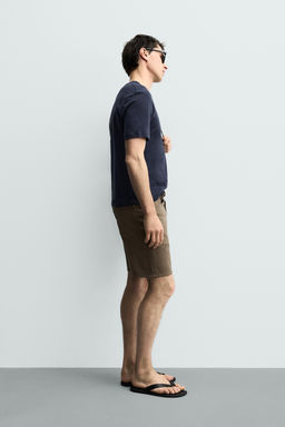 BERMUDA DENIM REGULAR FIT / Marr?n