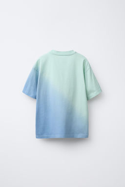 TIE-DYE T-SHIRT WITH EMBROIDERED SLOGAN - Zara фото 2