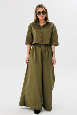 Рубашка AmberA 1088х хаки  фото 2