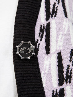 Кардиган женский ZZ-02009 black/lavender - Eleganzza фото 6