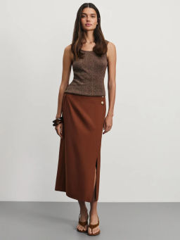 Майка из вискозы с люрексом / Zarina  фото 2