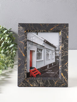 Фоторамка пластик 13х18 см "Гедеон" чёрный с золотом 24х19х2 см