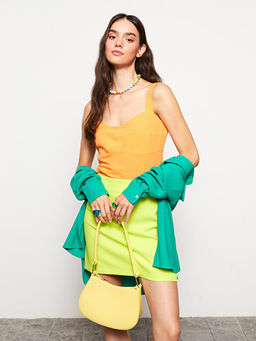 Kad?n Kalp Yaka D?z Kolsuz Bluz