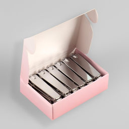 Цена за 12 шт. Кусачки книпсер маникюрные, с пилкой, 5.5 см, в коробке