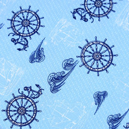 Морское путешествие Скатерть рогожка 220х145см, 191г/м2, хлопок 100%, Домашняя мода (Россия)  фото 2