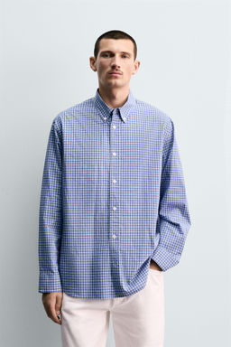 REGULAR FIT CHECK SHIRT - Zara фото 2