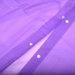 Дождевик-плащ 63х117см, на кнопках, EVA, цвета в ассортименте: голубой; фиолетовый, в п/эт пакете (Китай)