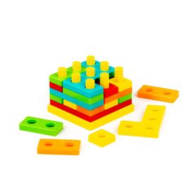 Игрушка развивающая 3D пазл №1 (23 элемента) (в сеточке) - Полесье фото 4
