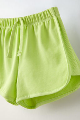 CONTRAST RIBBED BERMUDA SHORTS - Zara фото 10