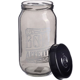 80763 Банка для сыпучих 1 л. черная MB (х12) - Mayer&boch фото 2