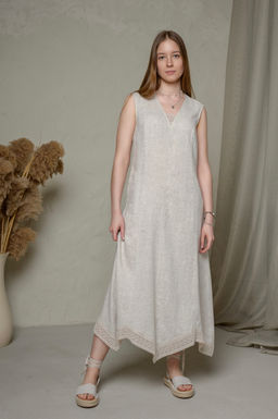 Платье сарафан 70% лен + 30% вискоза