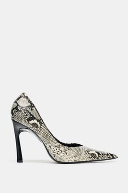 ANIMAL PRINT HIGH-HEEL SHOES - Zara фото 7