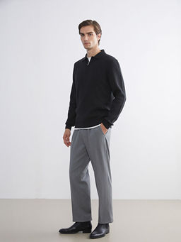 Polo Yaka Erkek Triko Kazak