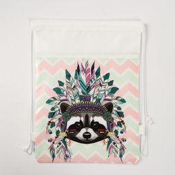 Мешок для обуви «Енот» (нетканый материал) 41×30 см