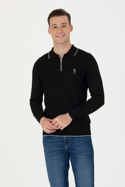 U. S. Polo Assn Мужской черный свитер - U.s. polo assn фото 15