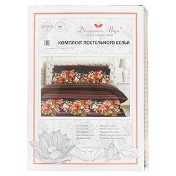 Постельное белье, комплект Дуэт (семейный) Верона 5 предметов: 2 пододеяльника на пуговицах 145х215см, евро-простыня 220х240см, 2 наволочки 70х70см с клапаном-запахом, бязь 121г/м2, хлопок 100%, упаковка классическая ПВХ 34,5х41см, Домашняя мода  фото 4