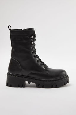 Trendyolmilla Shoes Siyah Fermuar ve Bagc?k Detayl? Kad?n Postal Bot TAKAW25BO00025  фото 9