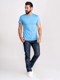 Футболка мужская короткий рукав GREG G145-RD-3025 (голубой)  фото 4