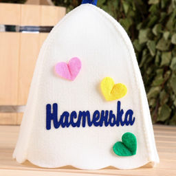 Шапка для бани с аппликацией Настенька - Simaland фото 7