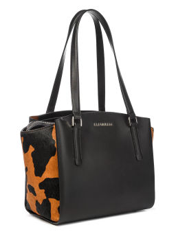 Сумка ELEGANZZA Z9266-8675 black/camel  фото 9