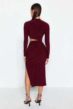 TRENDYOLMILLA Siyah Pencere /Cut Out Detayl? S?k Abiye Elbise TPRAW24EL00297 фото 16