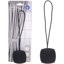 Подхват для штор на магните "Кутюрье черный" 6*6см